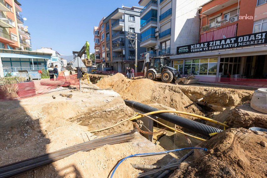 İzmir Büyükşehir Belediyesi İZSU Genel Müdürlüğü, Kiraz’da yaklaşık 100 milyon