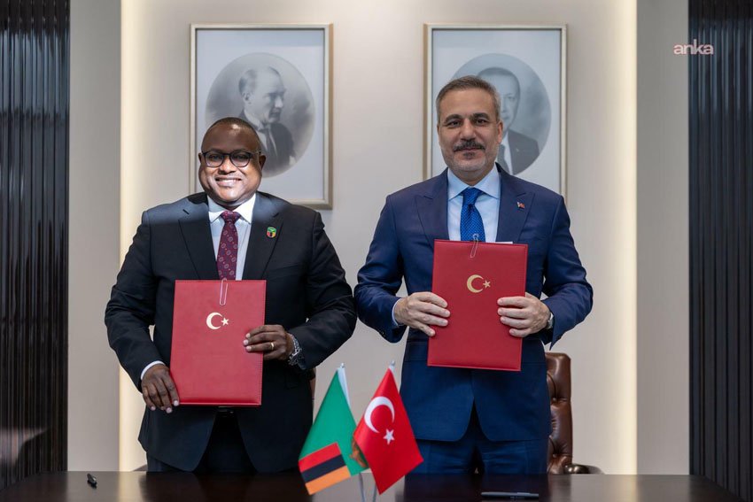 Dışişleri Bakanı Hakan Fidan, Zambiya Dışişleri ve Uluslararası İşbirliği Bakanı