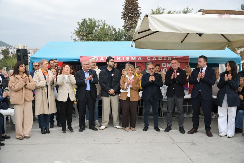 Tutuklu Kuşadası Belediye Başkanı Ömer Günel’e destek olmak amacıyla Cumhuriyet