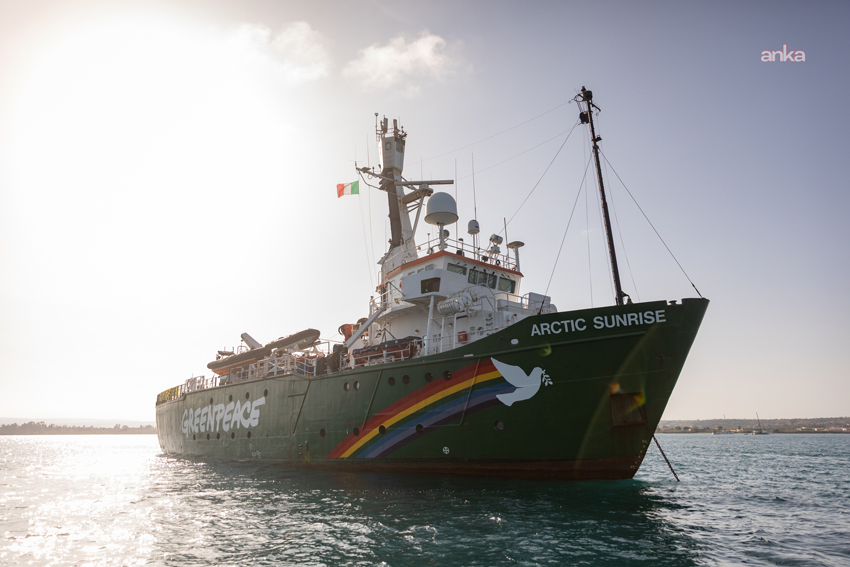 Greenpeace Türkiye, İsrail'in Gazze'ye yönelik uyguladığı insani yardım ablukasına karşı