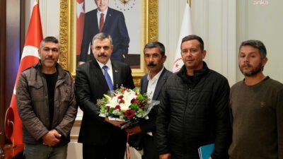 İçişleri Bakanı Mustafa Çiftçi, Ankara’daki eylemlerini sonlandıran Doruk Madencilik işçileriyle
