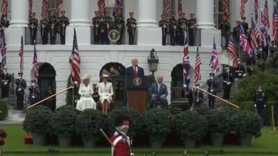 ABD Başkanı Donald Trump, Birleşik Krallık Kralı 3. Charles ile