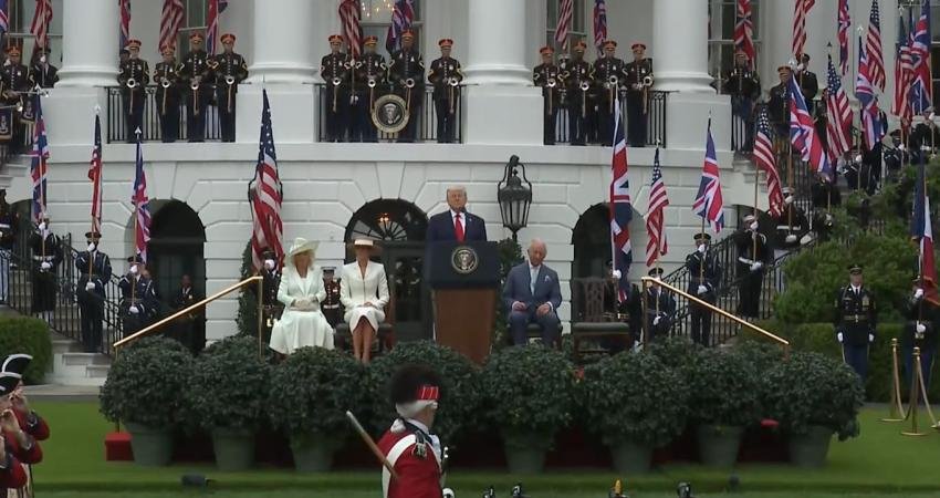 ABD Başkanı Donald Trump, Birleşik Krallık Kralı 3. Charles ile