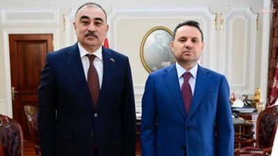 Adalet Bakanı Akın Gürlek, Azerbaycan’ın Ankara Büyükelçisi Reşad Memmedov ile