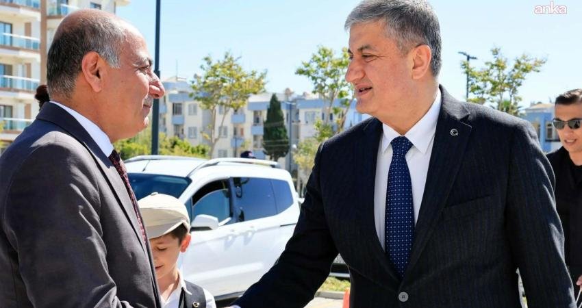 Adana Valisi Mustafa Yavuz, Yumurtalık Belediye Başkanı Erdinç Altıok'u ziyaret