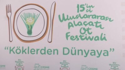 İzmir’in Çeşme ilçesinde düzenlenen 15’inci Alaçatı Ot Festivali’nde, 13 ülkeden