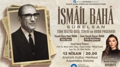 Antalya Büyükşehir Belediyesi, bestekar ve devlet sanatçısı İsmail Baha Sürelsan’ı