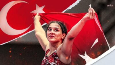 Arnavutluk’ta düzenlenen Avrupa Güreş Şampiyonası’nda Nesrin Baş altın, Evin Demirhan