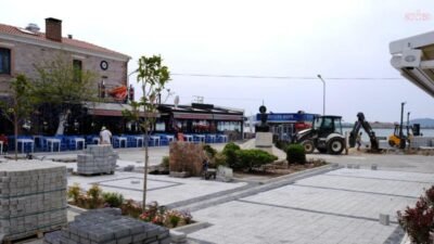 Ayvalık Belediyesi ekipleri tarafından Cunda (Alibey) Adası’na 34 bin 200 metrekare