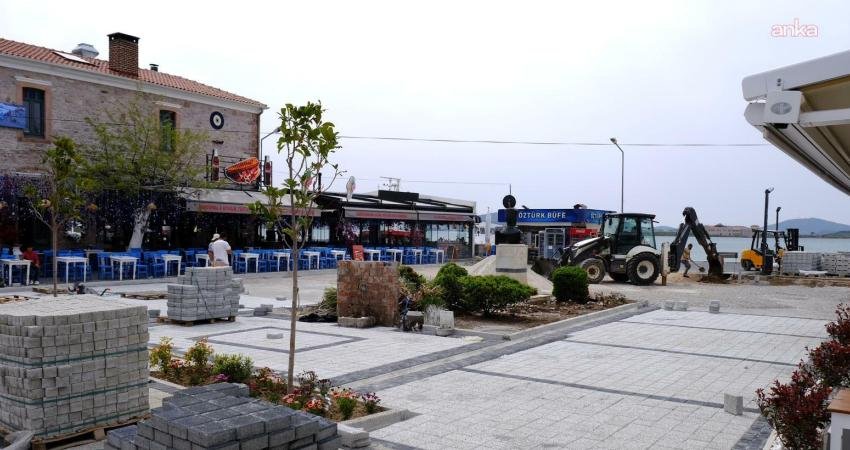 Ayvalık Belediyesi ekipleri tarafından Cunda (Alibey) Adası’na 34 bin 200 metrekare