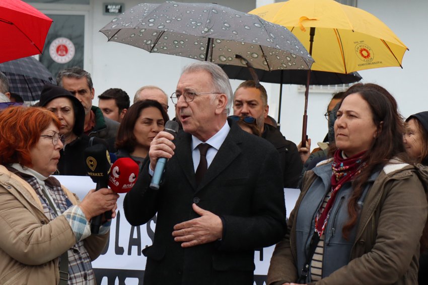 Muğla’da Akbelen Ormanı çevresindeki acele kamulaştırma kararına karşı yapılan protesto