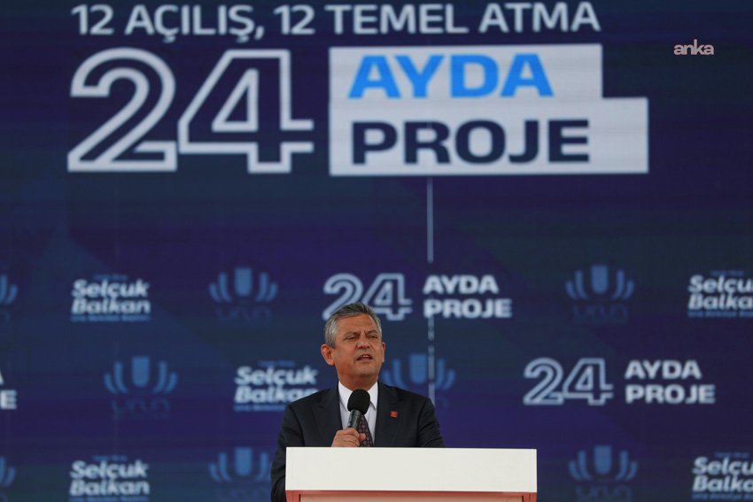 CHP Genel Başkanı Özgür Özel, Urla Belediyesi toplu açılış töreninde,