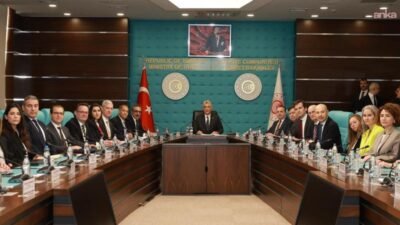 Ticaret Bakanı Ömer Bolat, ABD-Türkiye İş Konseyi Başkanı Hamdi Ulukaya ve