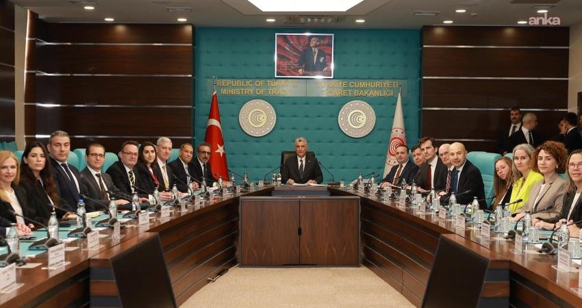 Ticaret Bakanı Ömer Bolat, ABD-Türkiye İş Konseyi Başkanı Hamdi Ulukaya ve