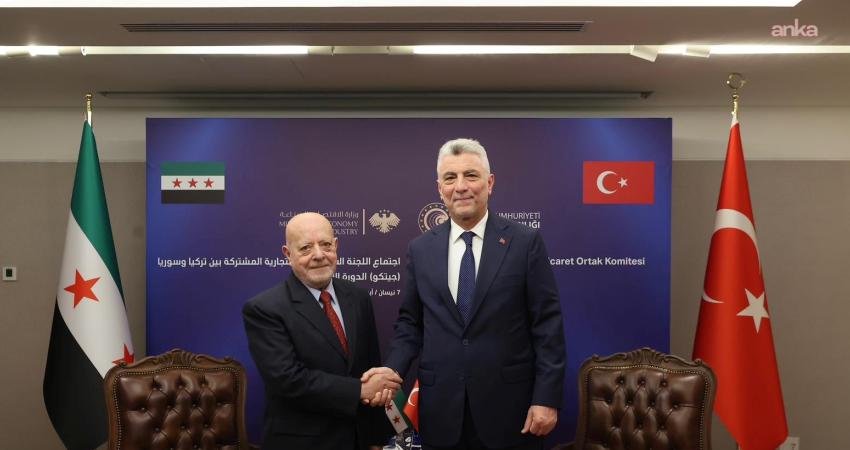 Ticaret Bakanı Ömer Bolat, Suriye Ticaret ve Sanayi Bakanı Nidal