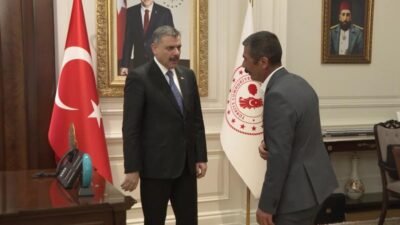 İçişleri Bakanı Mustafa Çiftçi, Ankara’daki eylemlerini sonlandıran Doruk Madencilik işçileriyle