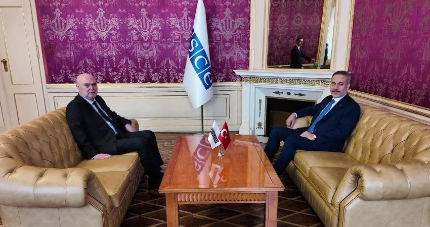 ışişleri Bakanı Hakan Fidan, Viyana'da AGİT Genel Sekreteri Feridun Sinirlioğlu ile