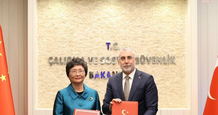 Çalışma ve Sosyal Güvenlik Bakanı Vedat Işıkhan, Çin İnsan Kaynakları