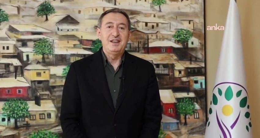 DEM Parti Eş Genel Başkanı Tuncer Bakırhan, Doruk Madencilik işçilerinin