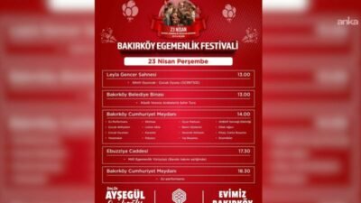 Bakırköy Belediyesi, 23 Nisan Ulusal Egemenlik ve Çocuk Bayramı’nı, 21-23