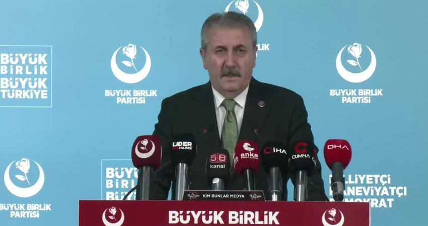 BBP Genel Başkanı Mustafa Destici, "Asgari hane geçim rakamı tespit