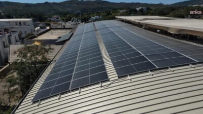 Bodrum Belediyesi tarafından Bitez Pazar Yeri’nde hayata geçirilen Güneş Enerjisi