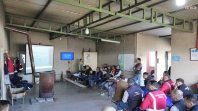 Burhaniye Belediyesi, Fen İşleri Müdürlüğü personeli için “İş Sağlığı ve