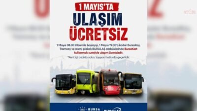 Bursa Büyükşehir Belediyesi, vatandaşların 1 Mayıs Emek ve Dayanışma Günü