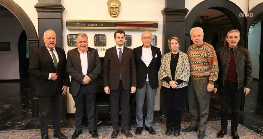 Çankaya Belediye Başkanı Hüseyin Can Güner, Gazeteciler Cemiyeti'ni ziyaret etti.