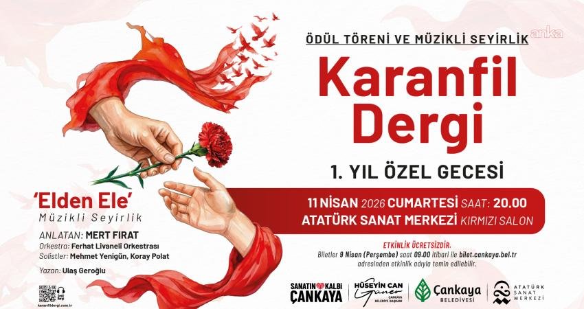 Çankaya Belediyesi tarafından “elden ele” anlayışıyla yayımlanan Karanfil Dergi, birinci