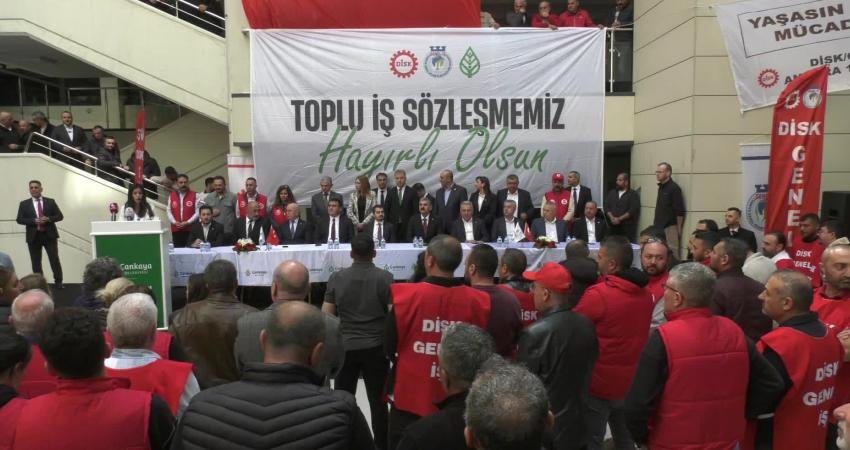 Çankaya Belediye Başkanı Güner: Sözleşmenin ödenebilir ve sürdürülebilir olmasını hesaba kattık Genel-İş Sendikası Ankara 1 No'lu Şube ile Çankaya Belediyesi arasında