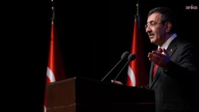 Cumhurbaşkanı Yardımcısı Cevdet Yılmaz, "Dün Lefkoşa'da Ara Bölge'de toplanan terör