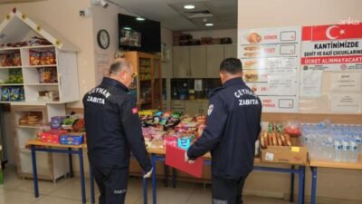 Ceyhan Belediyesi Zabıta Müdürlüğü ekipleri, ilçe genelindeki okul kantinlerinde hijyen,