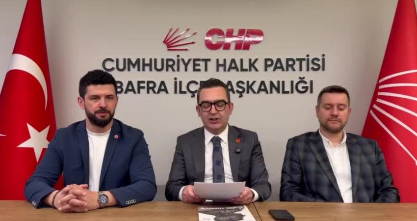CHP Bafra İlçe Başkanı Serkan Dönüm, Bafra Belediyesi ile bağlı