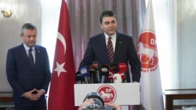 CHP Genel Başkanı Özgür Özel, ara seçim gündemiyle Demokrat Parti