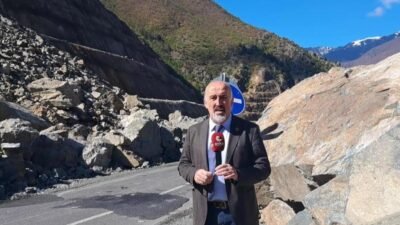 CHP Şavşat İl Genel Meclis Üyesi Yaşar Gülel, Artvin-Şavşat yolunda