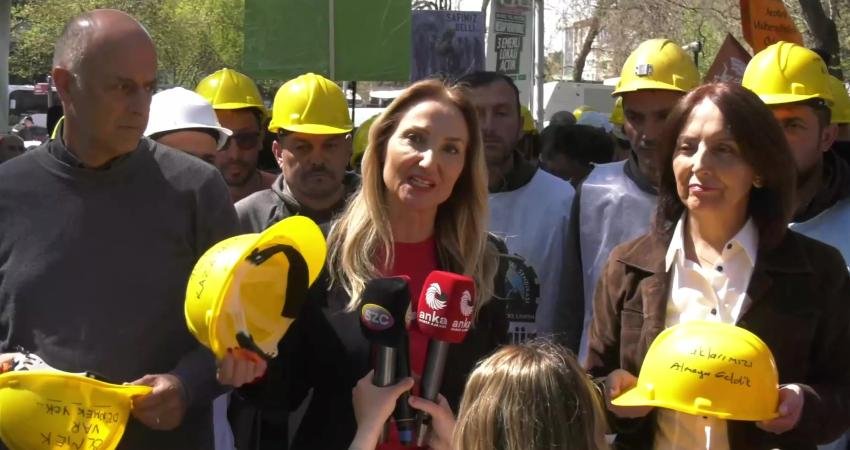 Hakları ve ödenmeyen maaşlarını almak için Eskişehir'den Ankara'ya yürüyen Doruk Madencilik