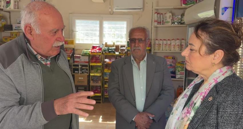 CHP’li Şevkin’e dert yanan bakkal: “Bizi gelir vergisine tabi tuttular, döndüremiyoruz” CHP Adana Milletvekili Müzeyyen Şevkin, Adana'nın Ceyhan ilçesi Kızıldere köyünde