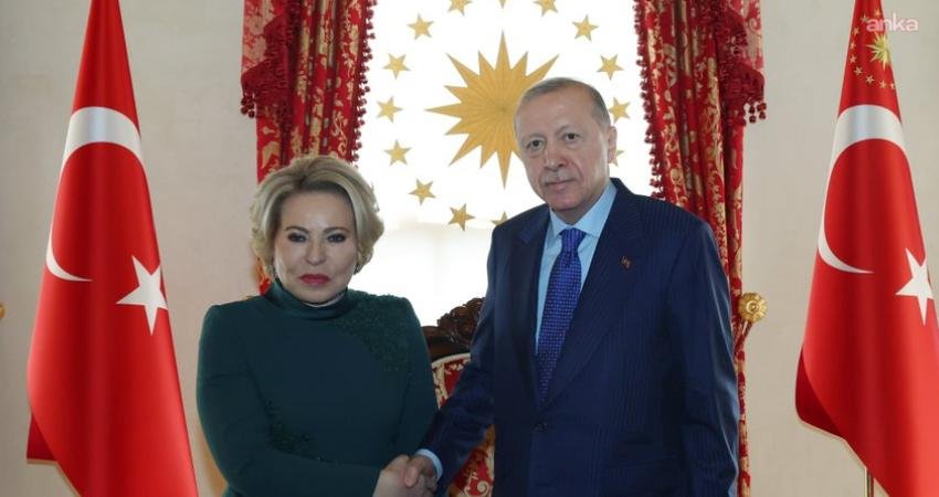 Cumhurbaşkanı Recep Tayyip Erdoğan, Rusya Federasyon Konseyi Başkanı Valentina Matviyenko’yu
