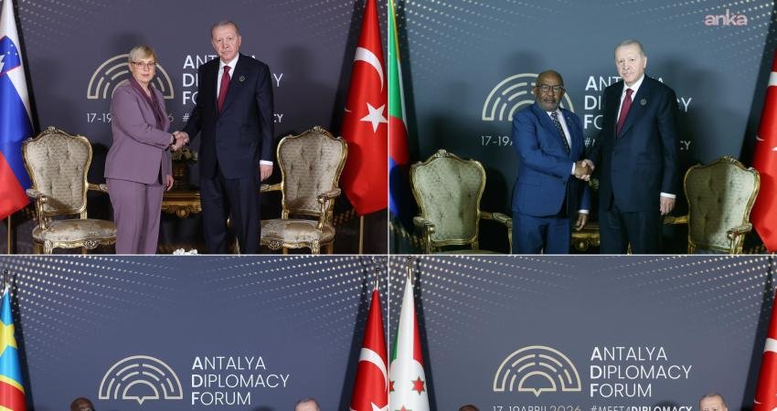 Cumhurbaşkanı Recep Tayyip Erdoğan, Antalya Diplomasi Forumu kapsamında bir dizi temasta