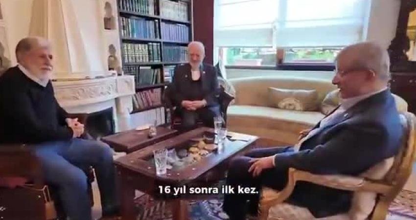 Gelecek Partisi Genel Başkanı Ahmet Davutoğlu, eski İran Dışişleri Bakanı