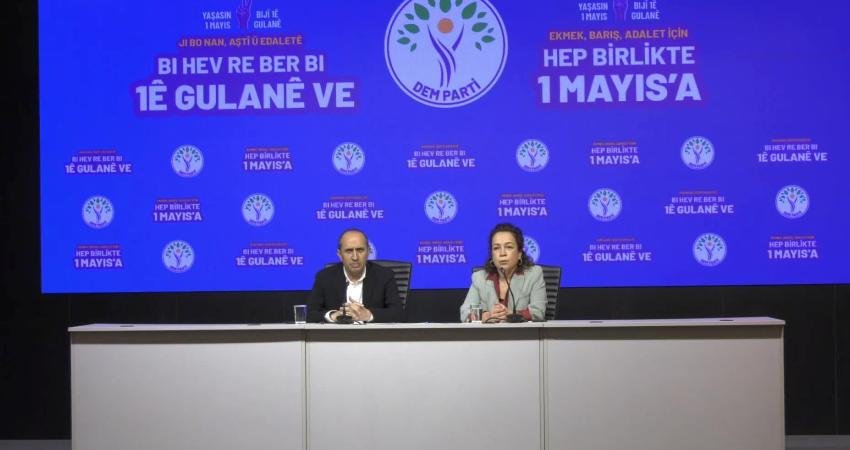 DEM Parti Emek Komisyonu Eş Sözcüsü Mehmet Bozgeyik, 1 Mayıs Emek
