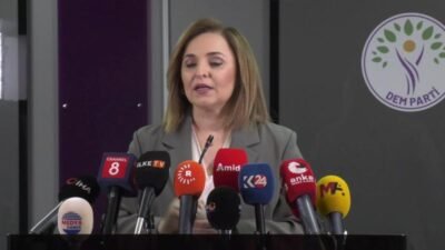 DEM Parti Sözcüsü Ayşegül Doğan, CHP Genel Başkanı Özgür Özel'in