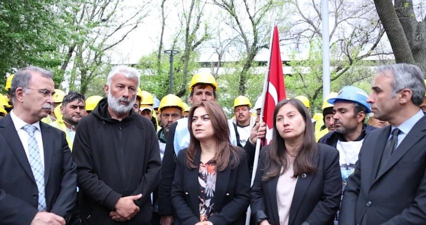 DEM Parti Grup Başkanvekili Gülistan Kılıç Koçyiğit ile milletvekilleri, Ankara