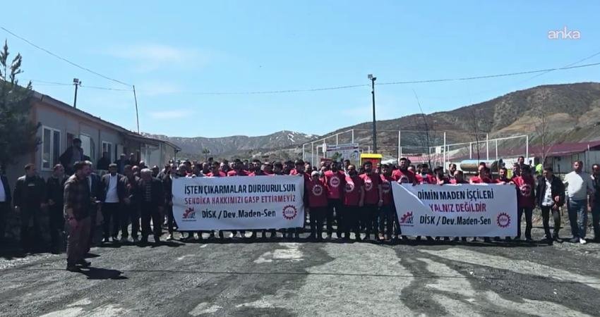 DİSK’e bağlı Dev Maden-Sen, Bingöl’ün Genç ilçesinde faaliyet gösteren Dimin