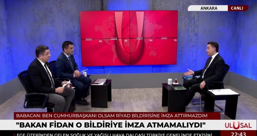 DEVA Partisi Genel Başkanı Ali Babacan, "Maalesef bu 23 Nisan'ı