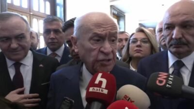 MHP Genel Başkanı Devlet Bahçeli partisinin grup toplantısı sonrasında CHP'nin