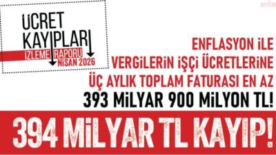 Türkiye Devrimci İşçi Sendikaları Konfederasyonu Araştırma Merkezi'nin (DİSK-AR) Nisan 2026