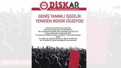 Türkiye Devrimci İşçi Sendikaları Konfederasyonu Araştırma Merkezi'nin (DİSK-AR) Nisan 2026