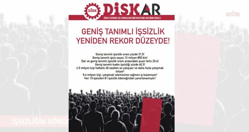 Türkiye Devrimci İşçi Sendikaları Konfederasyonu Araştırma Merkezi'nin (DİSK-AR) Nisan 2026